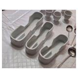 The Canton Collection Ceramics Silverware Holders, Egg Cups and Spoons