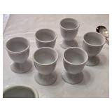 The Canton Collection Ceramics Silverware Holders, Egg Cups and Spoons