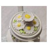 Enesco Daisy Pattern Teapot and Creamer E9409