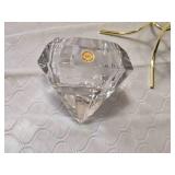 Crystal Home Decor Items including Bavarian Crystal Candle Holder, Princess House Lead Crystal Dish, and Various Glassware