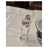 Minnesota Vikings Enamel Cup and Bowl Set with Miller Lite Glass