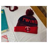 Minnesota Twins Collectible Memorabilia Lot with Hats and Yearbooks (1963 Cover is Off) - Herb Brooks Hat