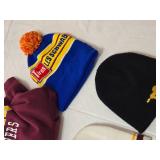 Minnesota Golden Gophers Hoodie and Hat Lot including Les Schwab Pom Beanie, Winchester Cap, and Mustang Logo Beanie