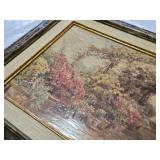 Decorative Arts 20x16 Inch Framed Floral Painting 16x20.5