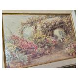 Decorative Arts 20x16 Inch Framed Floral Painting 16x20.5