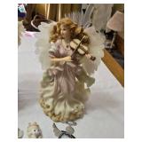 Precious Moments Graduation Figurine, Angel Playing Violin Statue, Snowman Figurine, and More