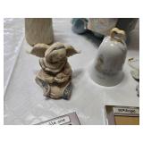 Precious Moments Graduation Figurine, Angel Playing Violin Statue, Snowman Figurine, and More