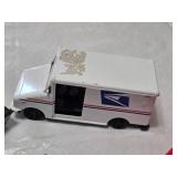 Assorted Toy Vehicles and Figure Set including Motorbike, Helicopter, Plane, Boat, USPS Van, and Red Yamaha Figure