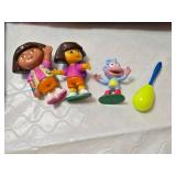 Dora the Explorer Themed Lot Including Books, Blanket and Toys