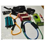 Contour Abdominal Toning Belt, Resistance Tube Kit, Ankle Weights, Dumbbells, and Accessories