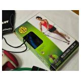 Contour Abdominal Toning Belt, Resistance Tube Kit, Ankle Weights, Dumbbells, and Accessories