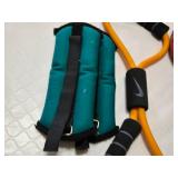 Contour Abdominal Toning Belt, Resistance Tube Kit, Ankle Weights, Dumbbells, and Accessories
