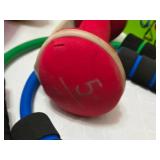 Contour Abdominal Toning Belt, Resistance Tube Kit, Ankle Weights, Dumbbells, and Accessories