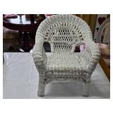 Antique White Wicker Child