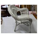 Antique White Wicker Child