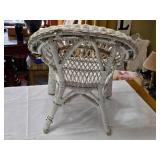 Antique White Wicker Child