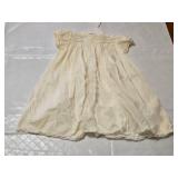 Vintage Baby Dress with Lace Detailing and Button Closure