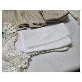 Set of Vintage and Embroidered Table Linens and Napkins