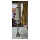 Ornate Table Lamp with Fabric Shade - 38"