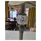 Ornate Table Lamp with Fabric Shade - 38"