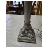 Ornate Table Lamp with Fabric Shade - 38"