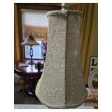 Ornate Table Lamp with Fabric Shade - 38"