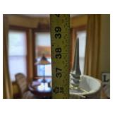 Ornate Table Lamp with Fabric Shade - 38"
