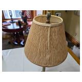 Decorative Table Lamp with Beige Pleated Shade - 26.5"