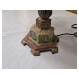 Decorative Table Lamp with Beige Pleated Shade - 26.5"