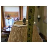 Decorative Table Lamp with Beige Pleated Shade - 26.5"