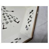 Decorative Tray with Fashion Illustrations