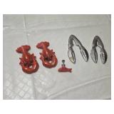 Ceramic Lobster Salt and Pepper Shakers and Crab Claw Nutcrackers with Fish-Shaped Wine Stopper