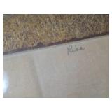 Framed Artwork by D McDaniel 1976 titled "Risa" and Numbered 14/20 - 22x29.5