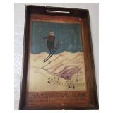 Vintage Chamonix-Mont Blanc Decorative Tray