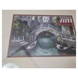 Framed Artwork with Nautical Theme 18x21.5