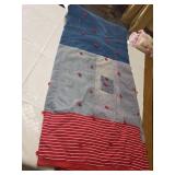 Patchwork Denim and Striped Quilt