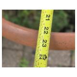 Plastic Terra Cotta Planters Measuring about 23 Inches