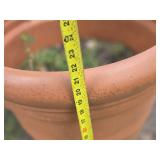 Plastic Terra Cotta Planters Measuring about 23 Inches