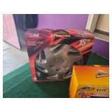 Armor All Complete Car Care Kit, Sandman Seat Covers, and Trophay 15" Wheel Covers