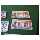 Lot of Minnesota License Plates
