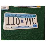 Lot of Minnesota License Plates