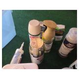 Rust-Oleum Spray Paint and Supplies Including Paint Thinner and Clear Wood Finish