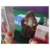 Christmas Decorations and Lights Lot with Figurines and Various Light Sets
