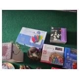 Christmas Decorations and Lights Lot with Figurines and Various Light Sets