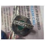 Necklace Marked Sterling with Turquoise, Bracelet, and Rings