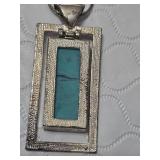 Turquoise Necklace and Star-Shaped Charm
