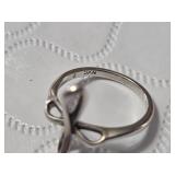 Sterling Silver "X" Design Ring