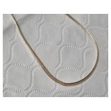 Made in Italy Necklace with a flat, shiny design and a lobster clasp