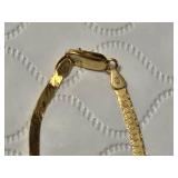 Made in Italy Necklace with a flat, shiny design and a lobster clasp