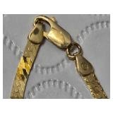 Made in Italy Necklace with a flat, shiny design and a lobster clasp